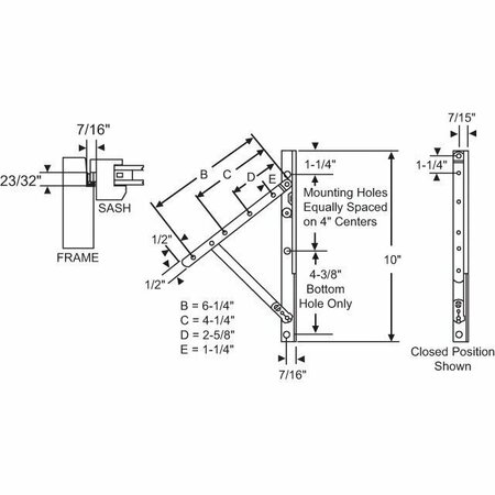 STRYBUC Truth LH 10 Hinge Assembly 28-10-14LHSS